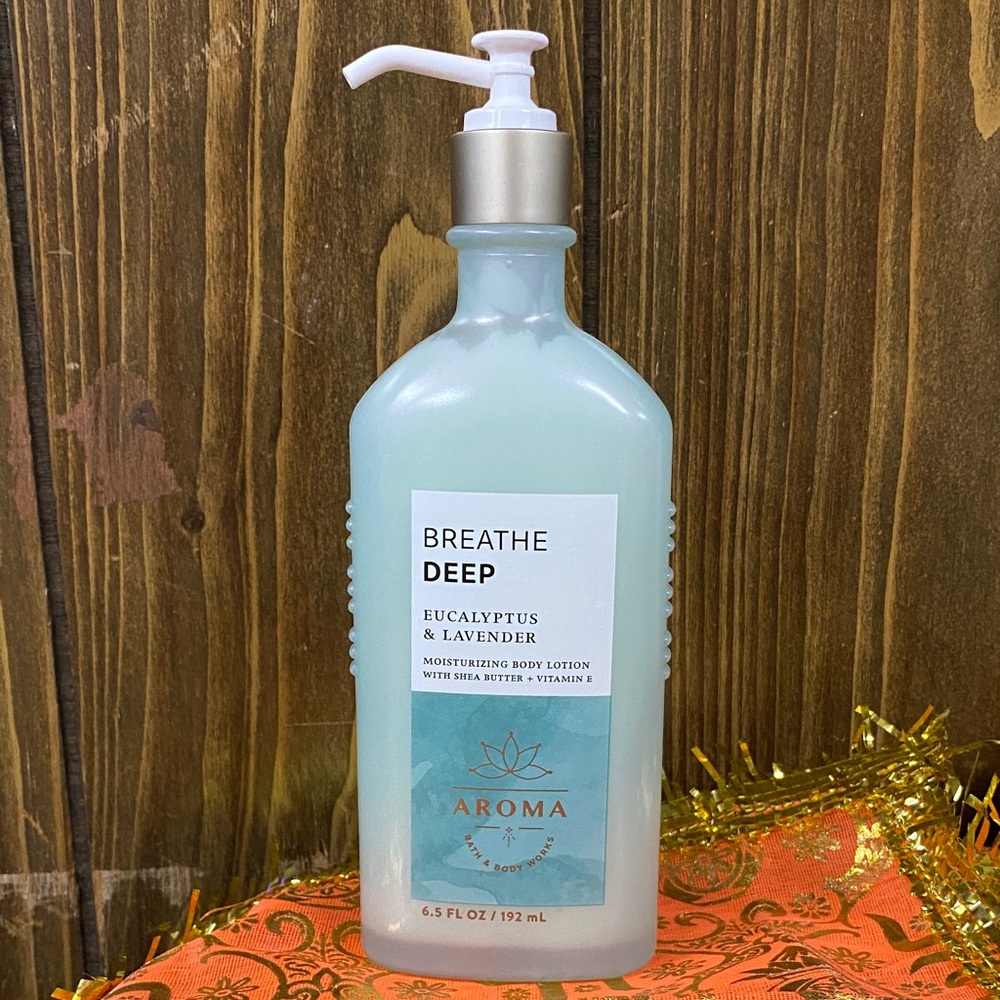 Roma Breathe Deep Eucalyptus & Lavender Body Lotion - Glass Bottle
